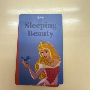 Disney Sleeping Beauty Card with Pink Dress and Blue Bird